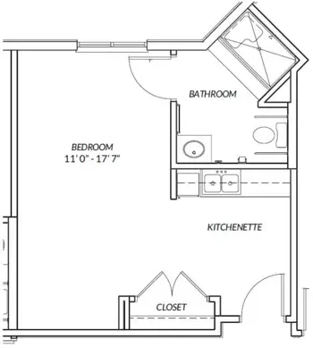 Floorplan of Brightmore of South Charlotte, Assisted Living, Charlotte, NC 11