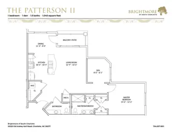 Floorplan of Brightmore of South Charlotte, Assisted Living, Charlotte, NC 20