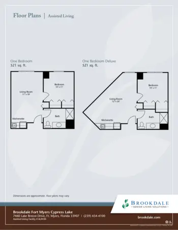 Floorplan of Brookdale Fort Myers Cypress Lake, Assisted Living, Fort Myers, FL 2