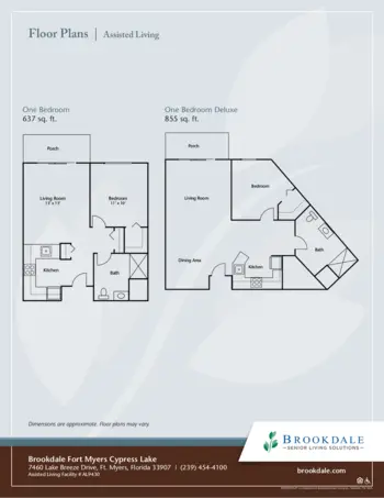 Floorplan of Brookdale Fort Myers Cypress Lake, Assisted Living, Fort Myers, FL 3