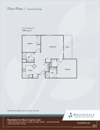 Floorplan of Brookdale Fort Myers Cypress Lake, Assisted Living, Fort Myers, FL 4