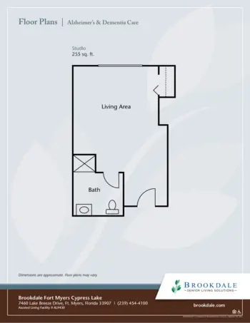 Floorplan of Brookdale Fort Myers Cypress Lake, Assisted Living, Fort Myers, FL 5