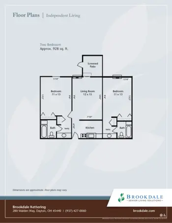 Floorplan of Brookdale Kettering, Assisted Living, Beavercreek Township, OH 2