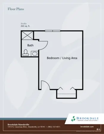 Floorplan of Brookdale Mandeville, Assisted Living, Mandeville, LA 2