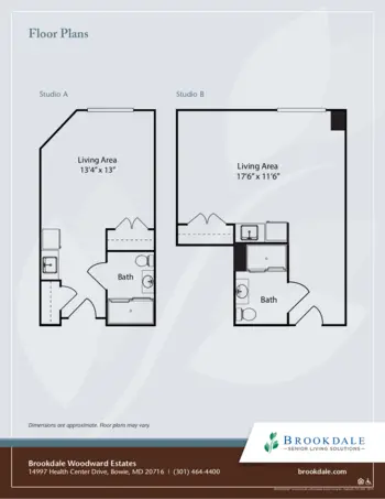 Floorplan of Brookdale Woodard Estates, Assisted Living, Bowie, MD 1
