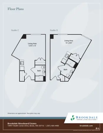 Floorplan of Brookdale Woodard Estates, Assisted Living, Bowie, MD 2