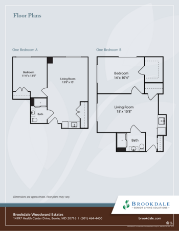 Floorplan of Brookdale Woodard Estates, Assisted Living, Bowie, MD 3