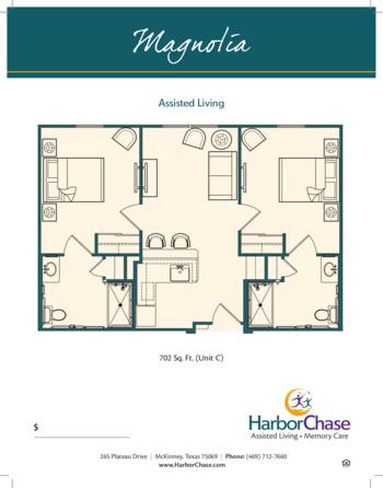 Floorplan of HarborChase of McKinney, Assisted Living, McKinney, TX 4