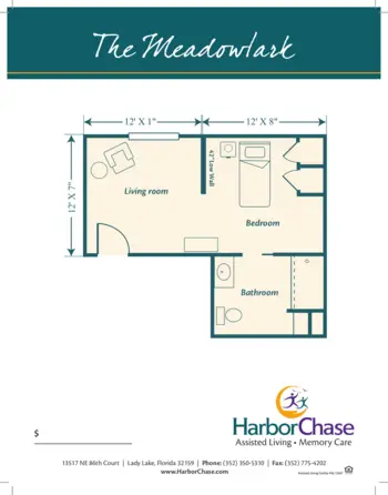 Floorplan of HarborChase of Villages Crossing, Assisted Living, Lady Lake, FL 5