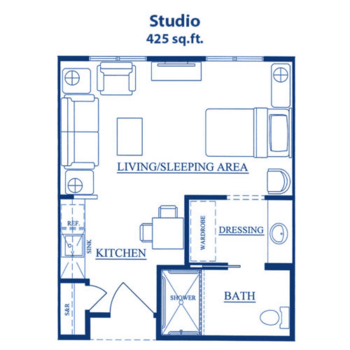 Floorplan of Pomeroy Living Sterling, Assisted Living, Sterling Heights, MI 1