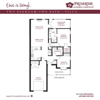 Floorplan of Primrose Retirement Community of Appleton, Assisted Living, Appleton, WI 4