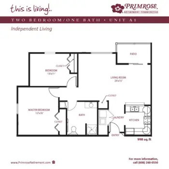 Floorplan of Primrose Retirement Community of Appleton, Assisted Living, Appleton, WI 5