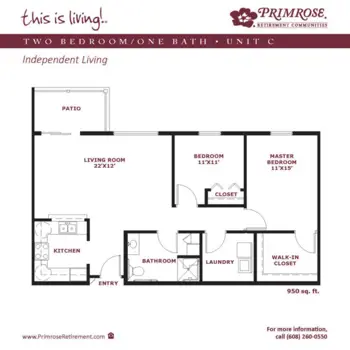 Floorplan of Primrose Retirement Community of Appleton, Assisted Living, Appleton, WI 8