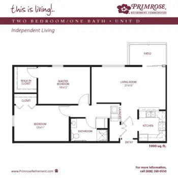 Floorplan of Primrose Retirement Community of Appleton, Assisted Living, Appleton, WI 9