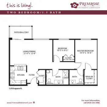 Floorplan of Primrose Retirement Community of Mansfield, Assisted Living, Mansfield, OH 3
