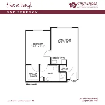 Floorplan of Primrose Retirement Community of Mansfield, Assisted Living, Mansfield, OH 5