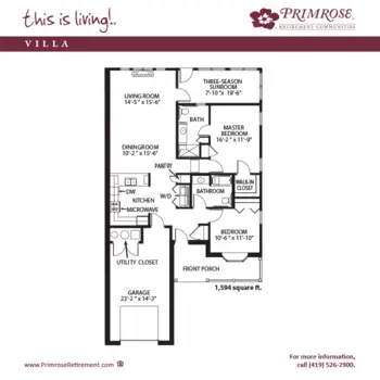 Floorplan of Primrose Retirement Community of Mansfield, Assisted Living, Mansfield, OH 7