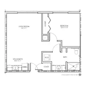 Floorplan of Silvercrest at College View, Assisted Living, Lenexa, KS 6