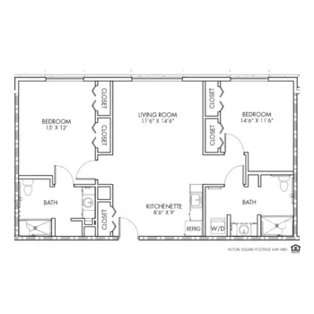Floorplan of Silvercrest at College View, Assisted Living, Lenexa, KS 13