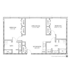 Floorplan of Silvercrest at College View, Assisted Living, Lenexa, KS 15