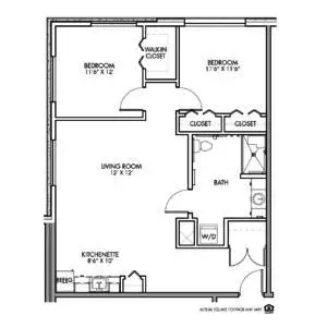 Floorplan of Silvercrest at College View, Assisted Living, Lenexa, KS 18