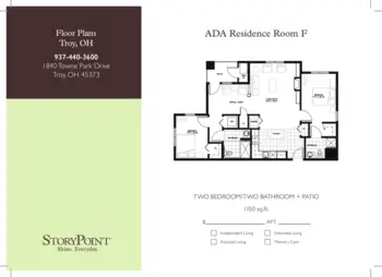 Floorplan of StoryPoint Troy, Assisted Living, Troy, OH 4