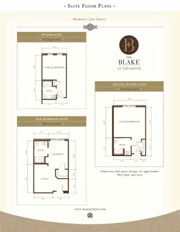 Floorplan of The Blake at the Grove, Assisted Living, Baton Rouge, LA 2