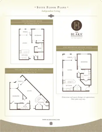 Floorplan of The Blake at the Grove, Assisted Living, Baton Rouge, LA 3