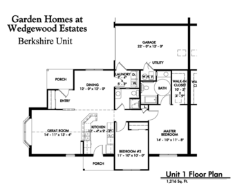 Floorplan of Wedgewood Estates, Assisted Living, Mansfield, OH 1