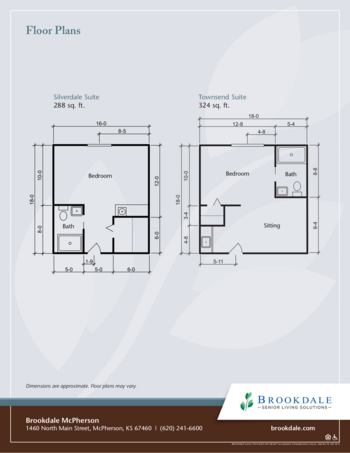 Floorplan of Brookdale McPherson, Assisted Living, McPherson, KS 1