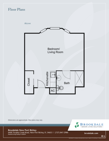 Floorplan of Brookdale New Port Richey, Assisted Living, New Prt Rchy, FL 2