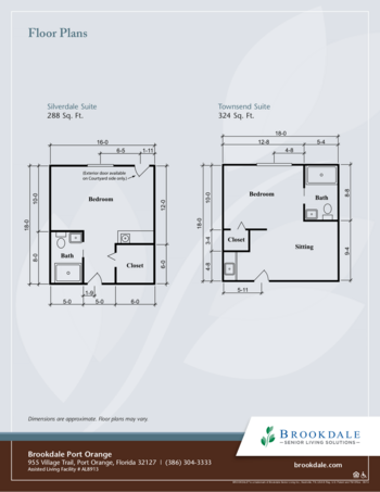 Floorplan of Brookdale Port Orange, Assisted Living, Port Orange, FL 1
