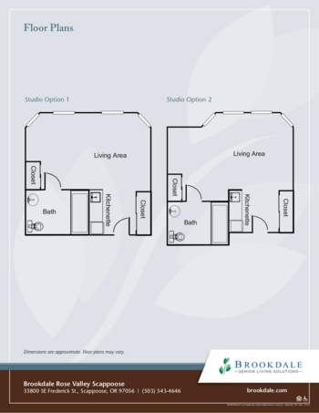 Floorplan of Brookdale Rose Valley Scappoose, Assisted Living, Scappoose, OR 1