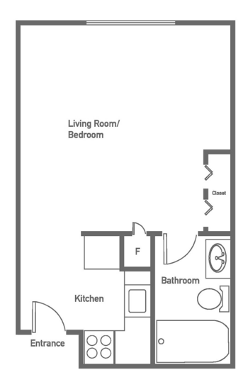 Floorplan of Brookstone Estates of Mattoon North, Assisted Living, Mattoon, IL 4