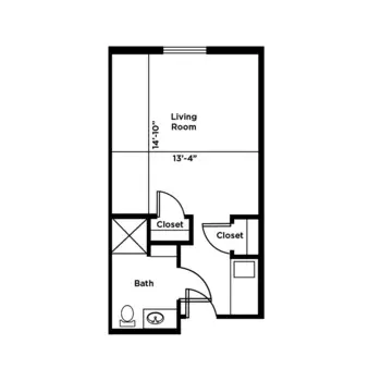Floorplan of Carriage Court of Grove City, Assisted Living, Grove City, OH 2