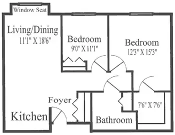 Floorplan of Falls River Court, Assisted Living, Memory Care, Raleigh, NC 5