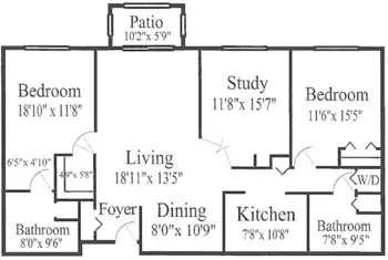 Floorplan of Falls River Court, Assisted Living, Memory Care, Raleigh, NC 6