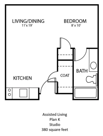 Floorplan of Gramercy Hill, Assisted Living, Lincoln, NE 2