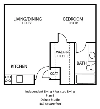 Floorplan of Gramercy Hill, Assisted Living, Lincoln, NE 3