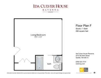 Floorplan of Ida Culver House Ravenna, Assisted Living, Seattle, WA 1