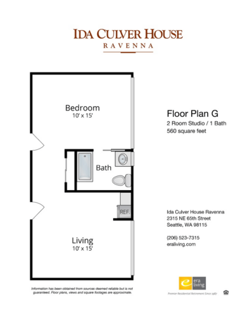 Floorplan of Ida Culver House Ravenna, Assisted Living, Seattle, WA 2