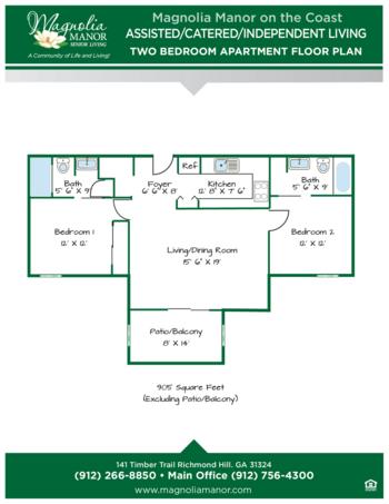 Floorplan of Magnolia Manor of Richmond Hill, Assisted Living, Richmond Hill, GA 2