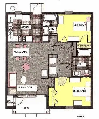 Floorplan of Mathison Retirement Community, Assisted Living, Panama City, FL 7