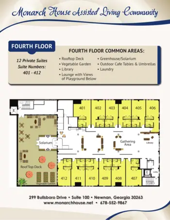Floorplan of Monarch House, Assisted Living, Newnan, GA 3