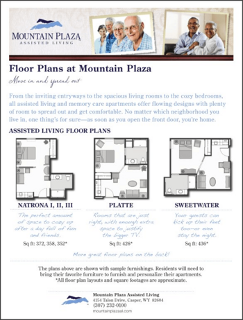 Floorplan of Mountain Plaza Assisted Living, Assisted Living, Casper, WY 1