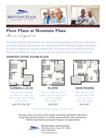 Floorplan of Mountain Plaza Assisted Living, Assisted Living, Casper, WY 3
