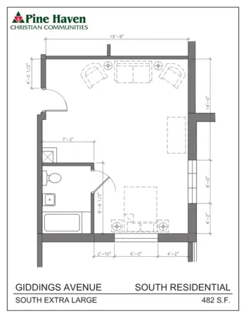 Floorplan of Pine Haven Christian Communities - Giddings Avenue Campus, Assisted Living, Memory Care, Sheboygan Falls, WI 2