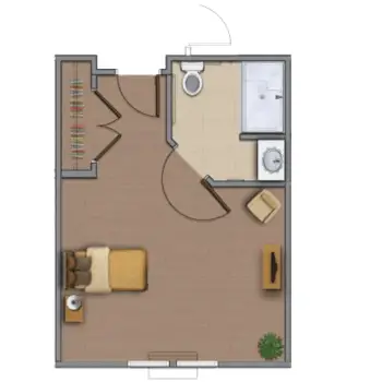 Floorplan of Serenades in the Villages, Assisted Living, The Villages, FL 11