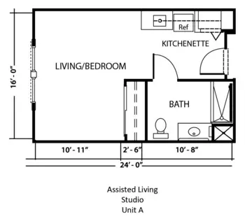 Floorplan of Spring Meadows Trumbull, Assisted Living, Trumbull, CT 1