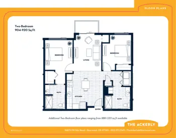 Floorplan of The Ackerly at Sherwood, Assisted Living, Memory Care, Sherwood, OR 1